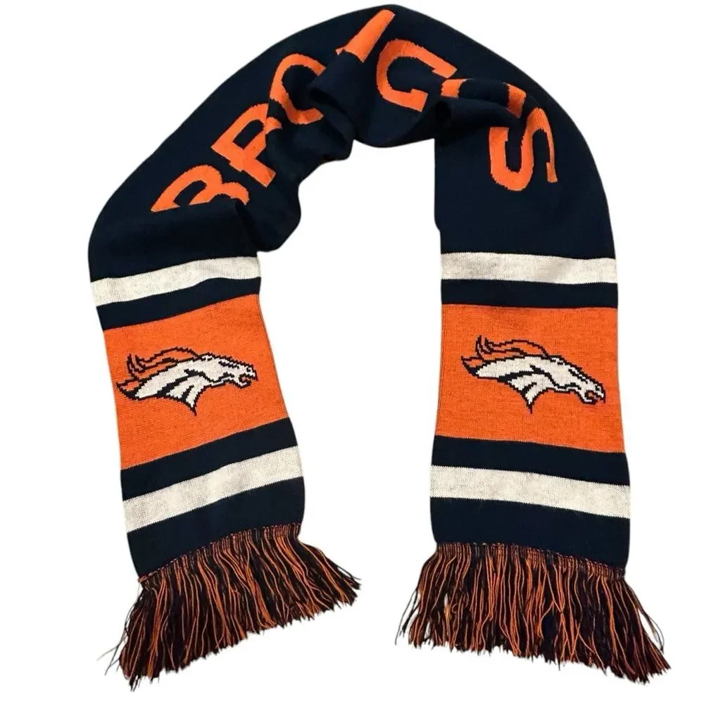 Denver Broncos Acrylic Winter Scarf